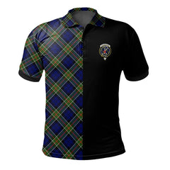 Colquhoun Modern Tartan Polo Shirt Half of Me - Cross Style