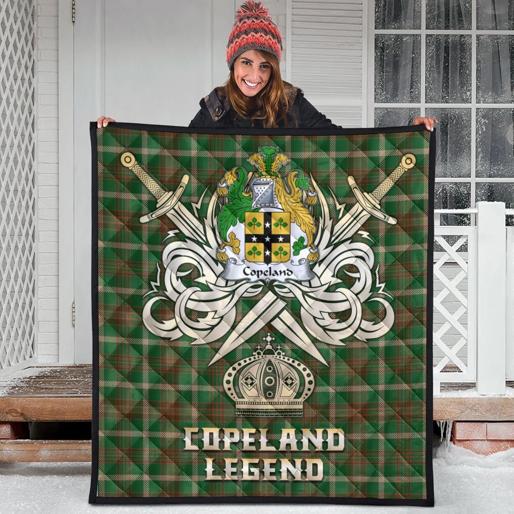 Copeland Tartan Crest Legend Gold Royal Premium Quilt