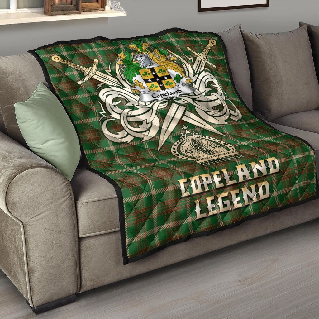 Copeland Tartan Crest Legend Gold Royal Premium Quilt