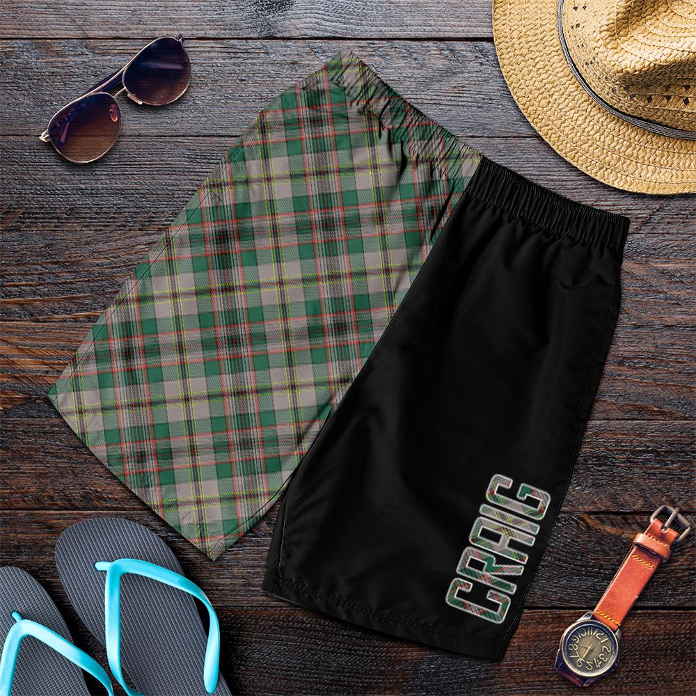 Craig Ancient Tartan Crest Men's Short - Cross Style