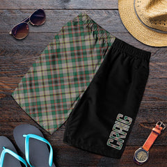Craig Ancient Tartan Crest Men's Short - Cross Style