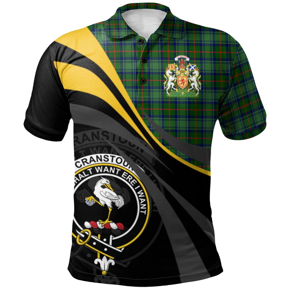 Cranstoun Tartan Polo Shirt - Royal Coat Of Arms Style