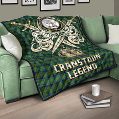 Cranstoun Tartan Crest Legend Gold Royal Premium Quilt