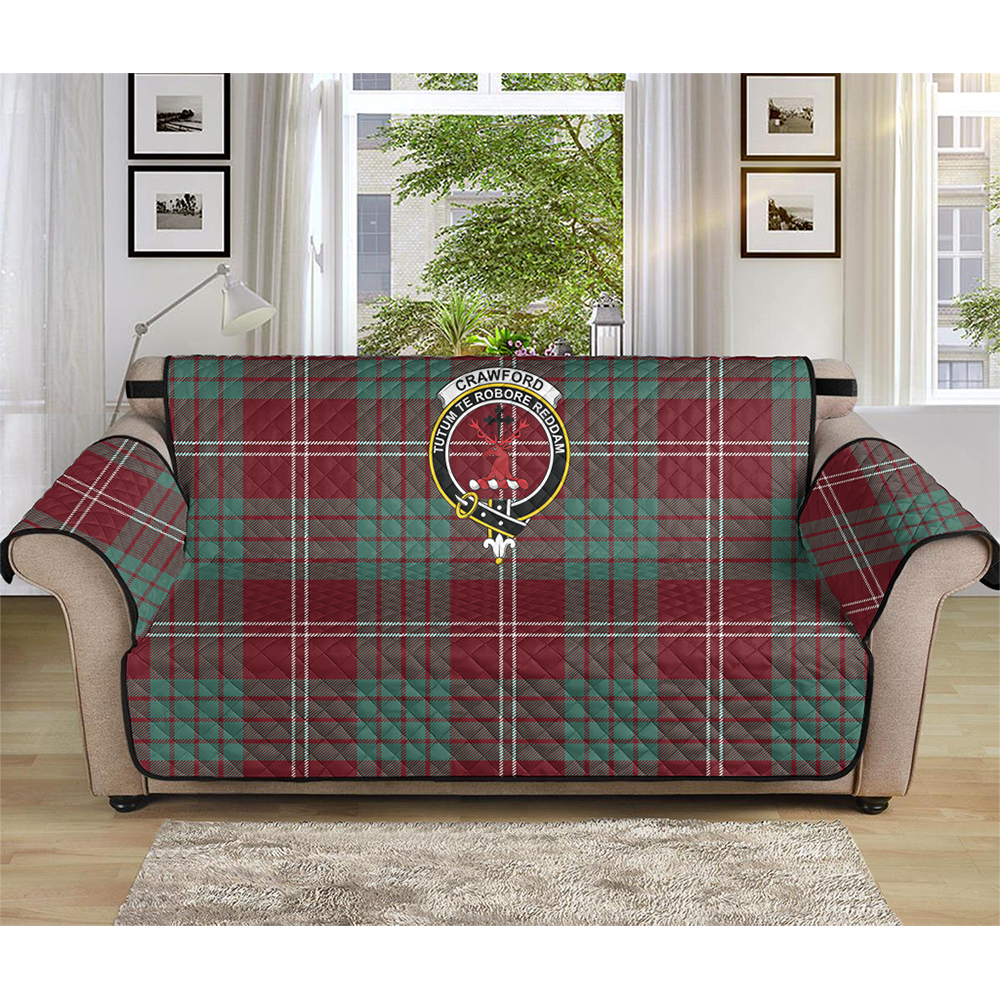 Crawford Modern Tartan Crest Sofa Protector