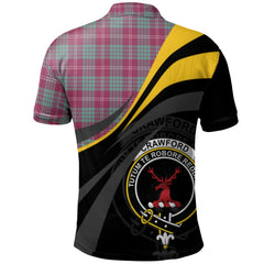 Crawford Ancient Tartan Polo Shirt - Royal Coat Of Arms Style