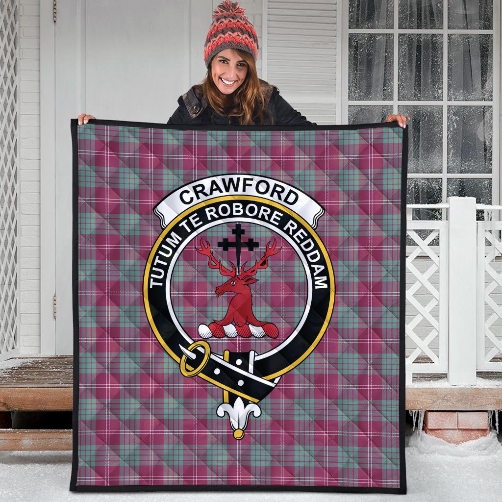 Crawford Ancient Tartan Crest Quilt