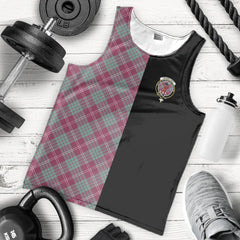 Crawford Ancient Tartan Crest Men's Tank Top - Cross Style