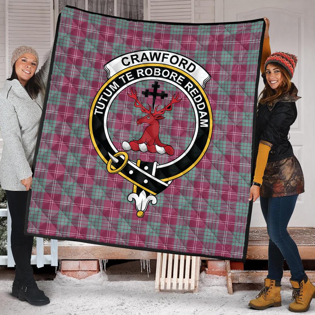 Crawford Ancient Tartan Crest Quilt