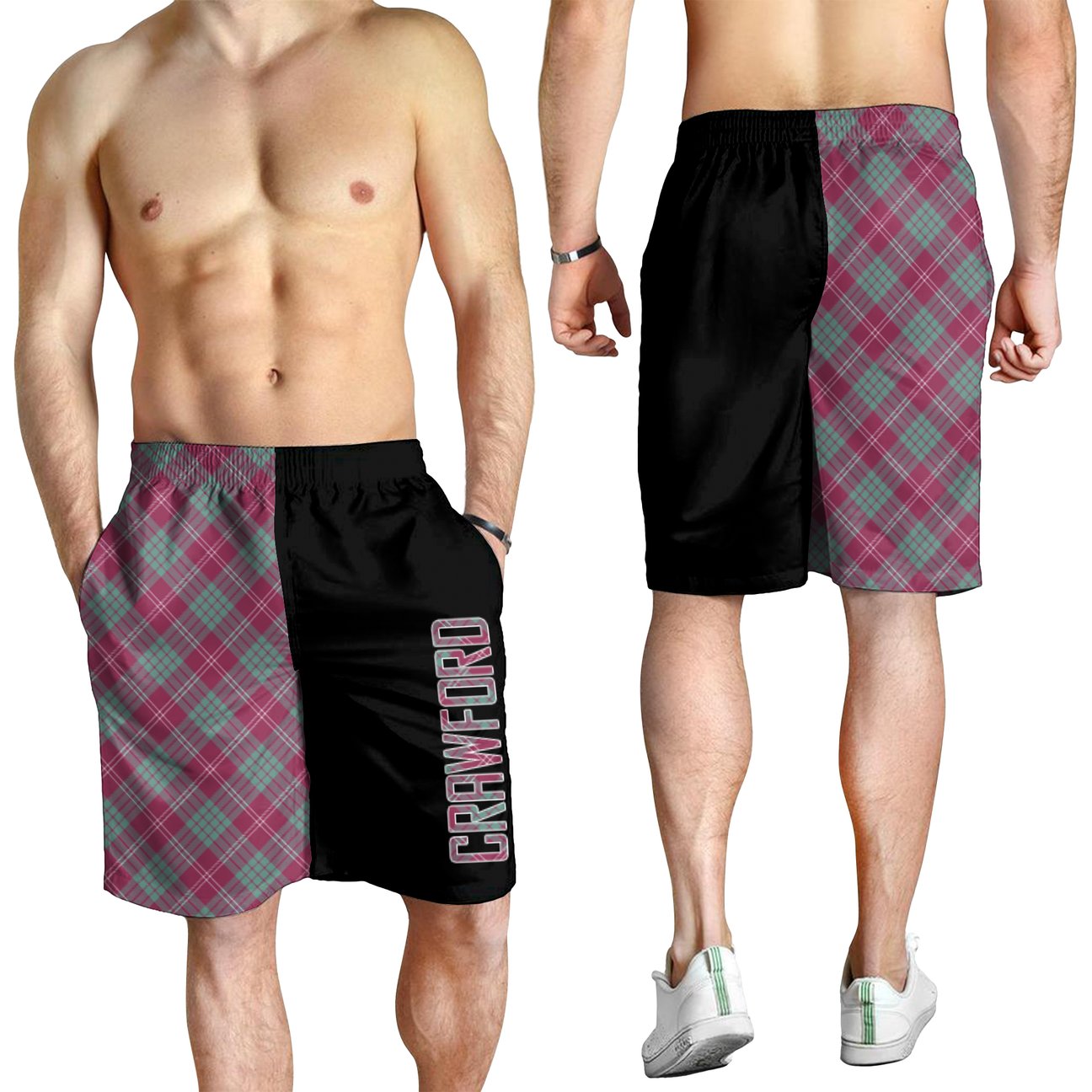 Crawford Ancient Tartan Crest Men's Short - Cross Style