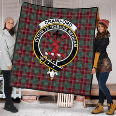 Crawford Modern Tartan Crest Quilt