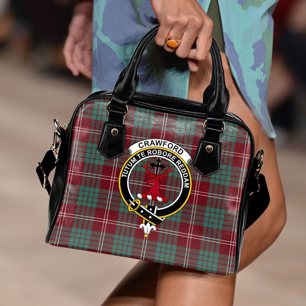 Crawford Modern Tartan Crest Shoulder Handbags