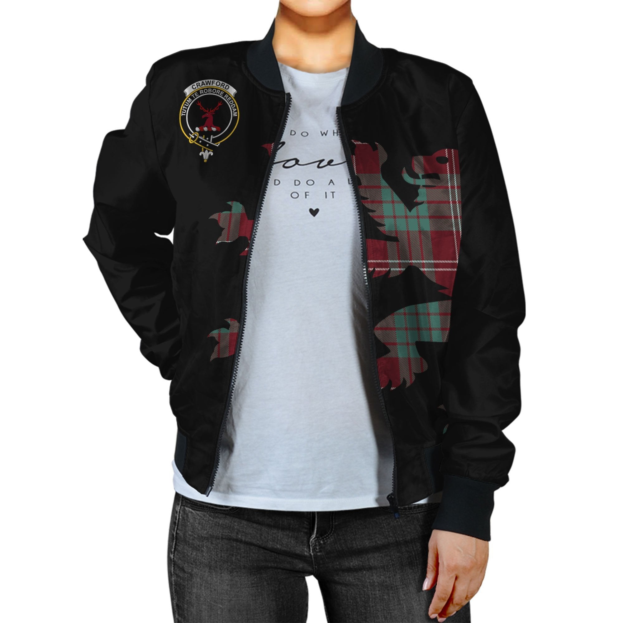 Crawford Tartan Bomber Jacket Lion & Thistle