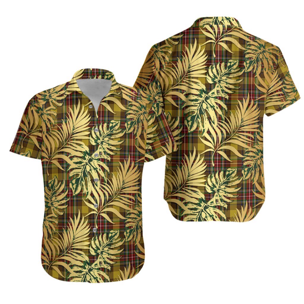 Cree Tartan Vintage Leaves Hawaiian Shirt