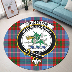 Crichton Tartan Crest Round Rug