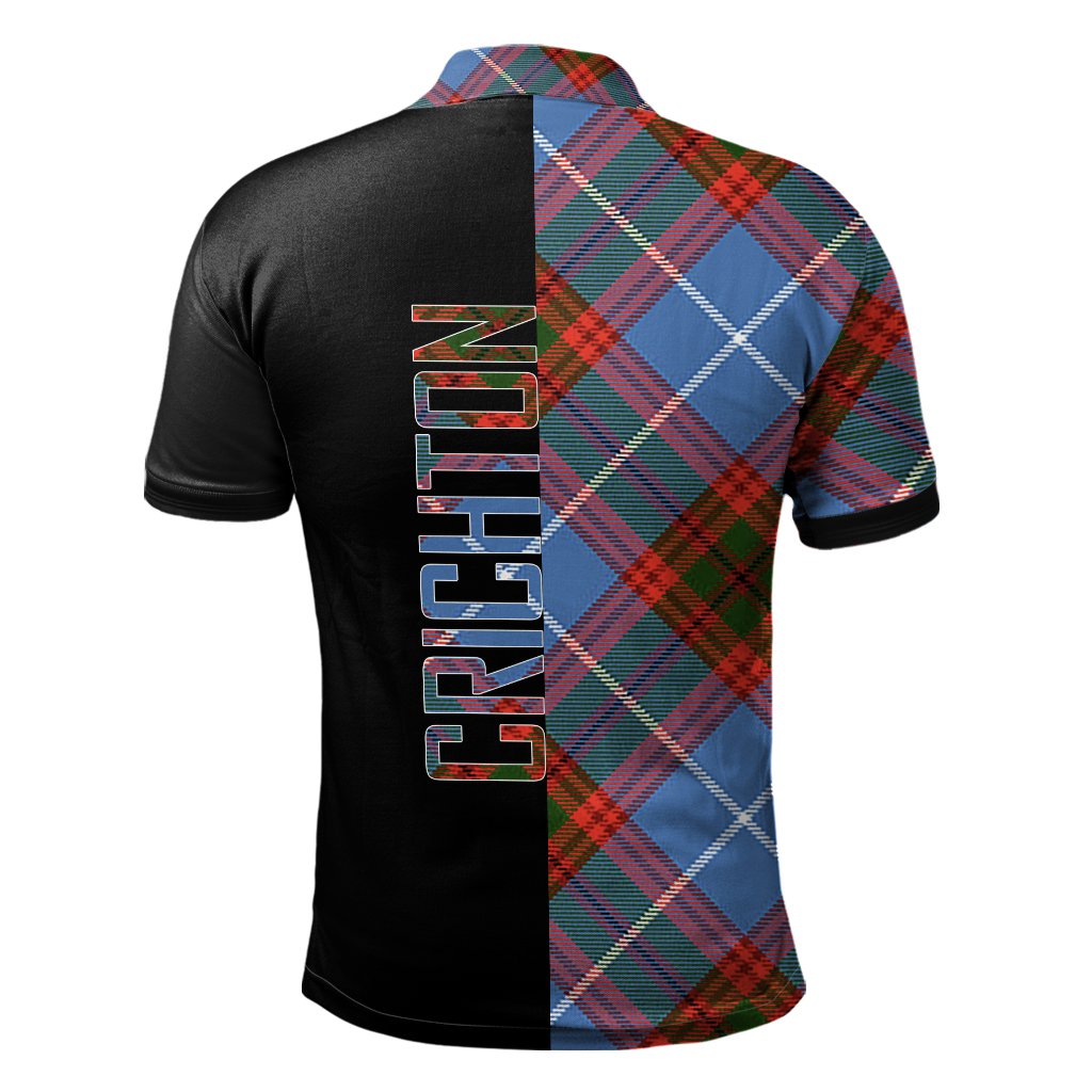 Crichton Tartan Polo Shirt Half of Me - Cross Style