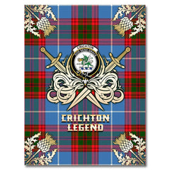 Crichton Tartan Gold Courage Symbol Blanket