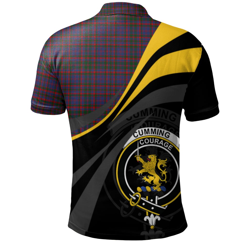 Cumming Tartan Polo Shirt - Royal Coat Of Arms Style