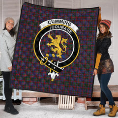 Cumming Tartan Crest Quilt