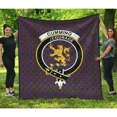 Cumming Tartan Crest Quilt