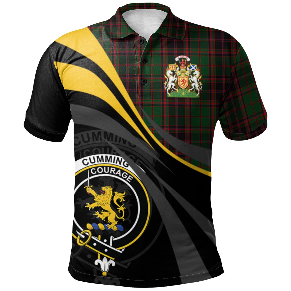 Cumming Buchan Hunting Tartan Polo Shirt - Royal Coat Of Arms Style