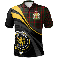 Cumming Comyn Buchan Tartan Polo Shirt - Royal Coat Of Arms Style