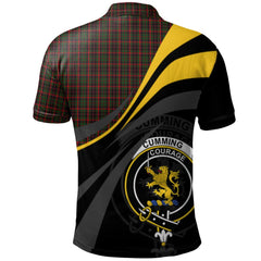 Cumming Comyn Buchan Tartan Polo Shirt - Royal Coat Of Arms Style