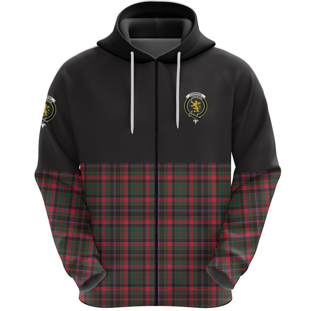 Cumming Hunting Modern Clan Half Of Tartan Zipper Hoodie