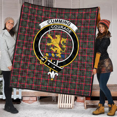 Cumming Hunting Modern Tartan Crest Quilt