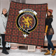 Cumming Hunting Weathered Tartan Crest Quilt