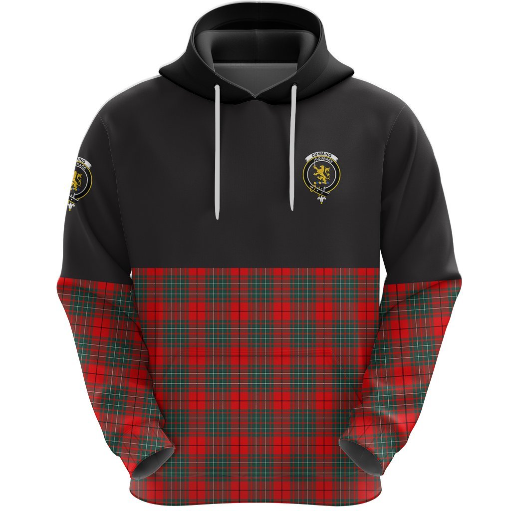 Cumming Modern Clan Half Of Tartan Hoodie