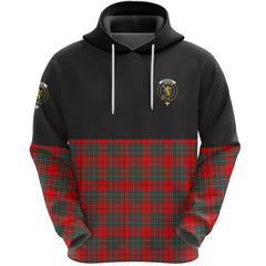 Cumming Modern Clan Half Of Tartan Hoodie