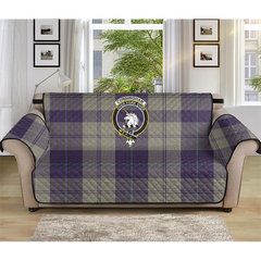 Cunningham Dress Blue Dancers Tartan Crest Sofa Protector