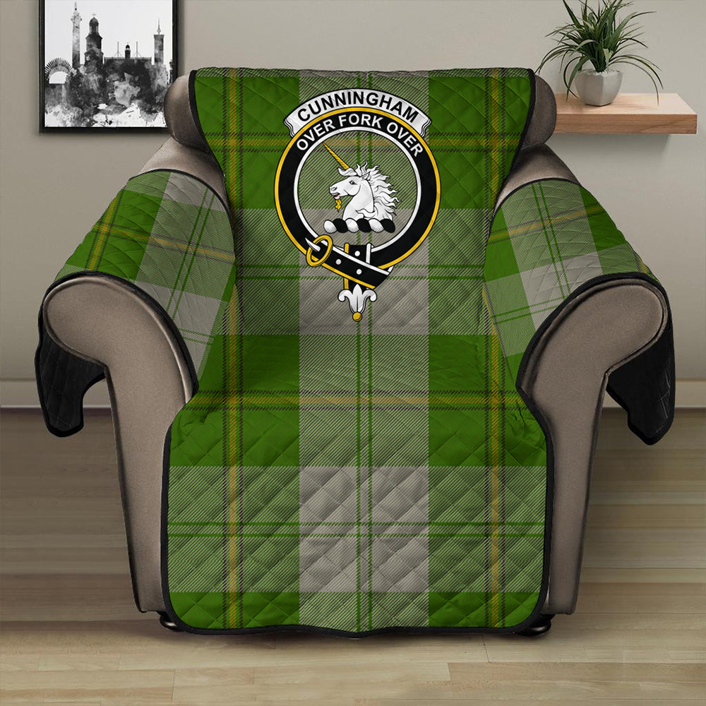 Cunningham Dress Green Dancers Tartan Crest Sofa Protector