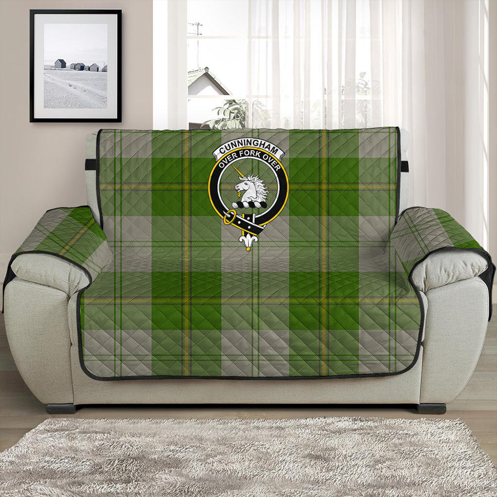 Cunningham Dress Green Dancers Tartan Crest Sofa Protector