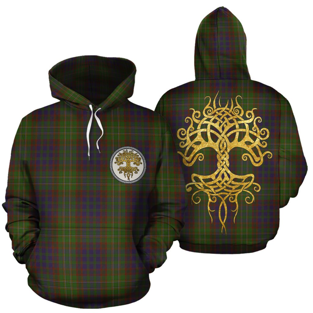 Cunningham Hunting Modern Tartan Hoodie - Tree Of Life