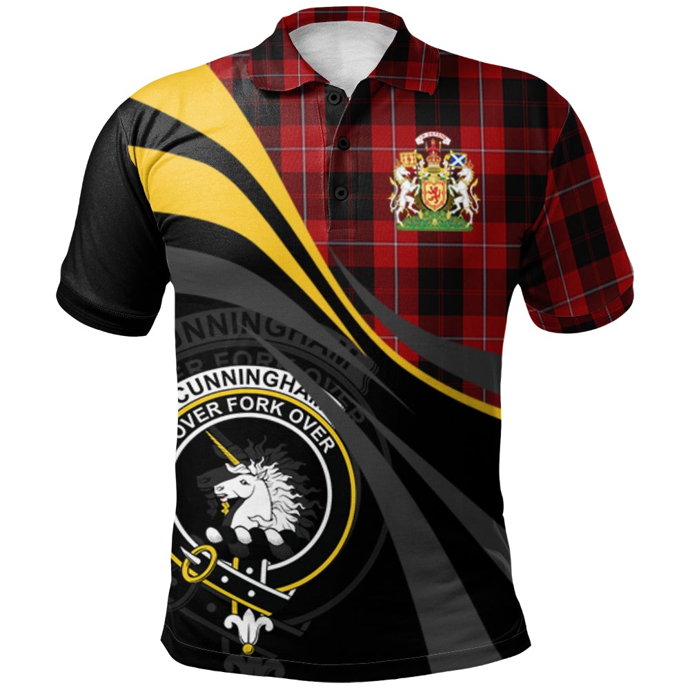 Cunningham 03 Tartan Polo Shirt - Royal Coat Of Arms Style