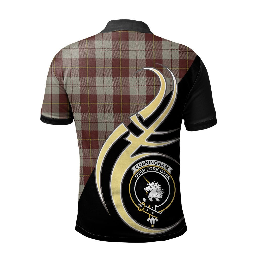Cunningham Burgundy Dancer Tartan Polo Shirt - Believe In Me Style