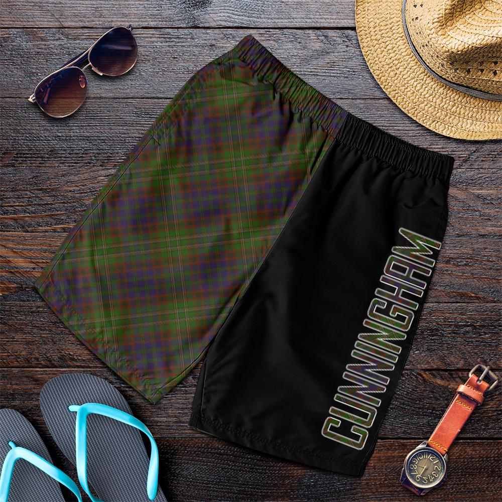 Cunningham Hunting Modern Tartan Crest Men's Short - Cross Style