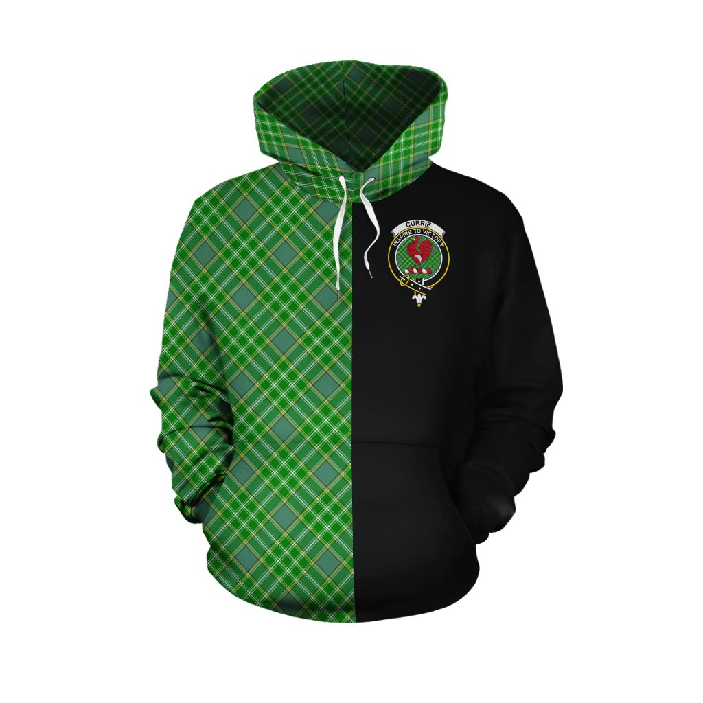 Currie Tartan Hoodie Half of Me - Cross Style