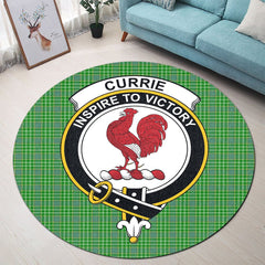 Currie Tartan Crest Round Rug