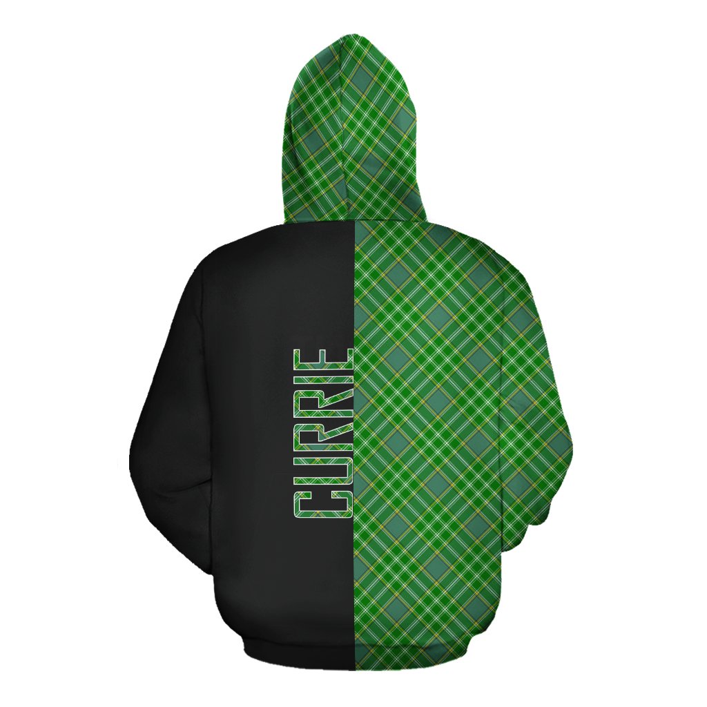 Currie Tartan Hoodie Half of Me - Cross Style