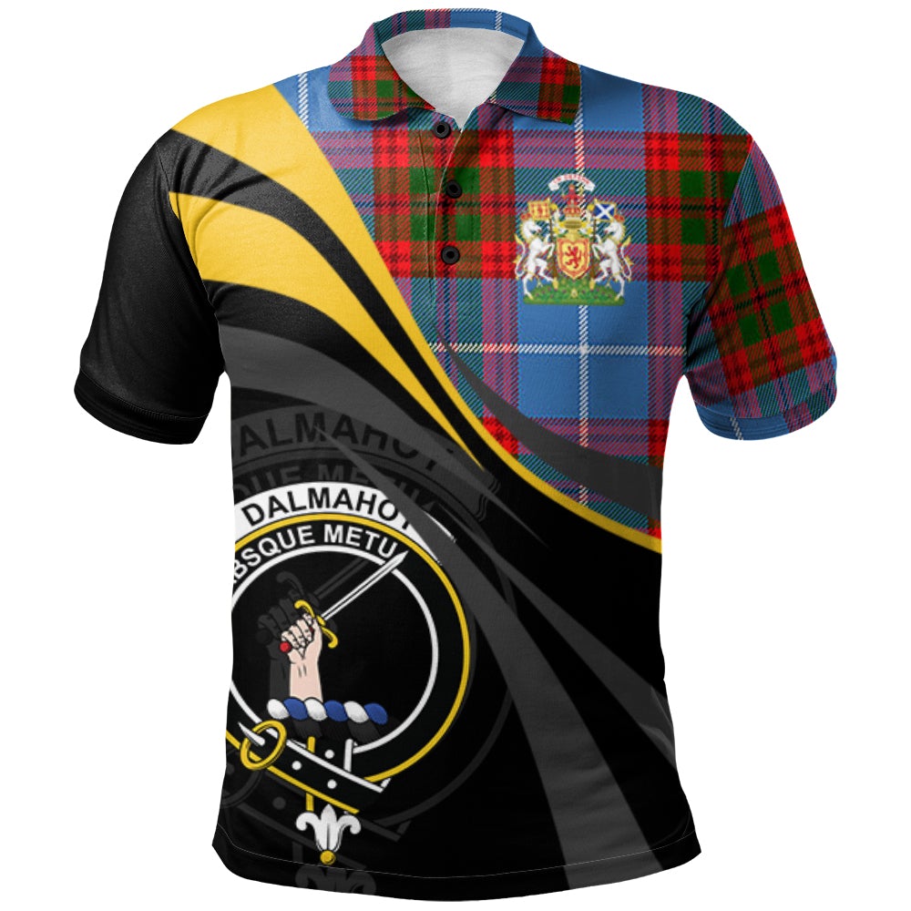 Dalmahoy Tartan Polo Shirt - Royal Coat Of Arms Style