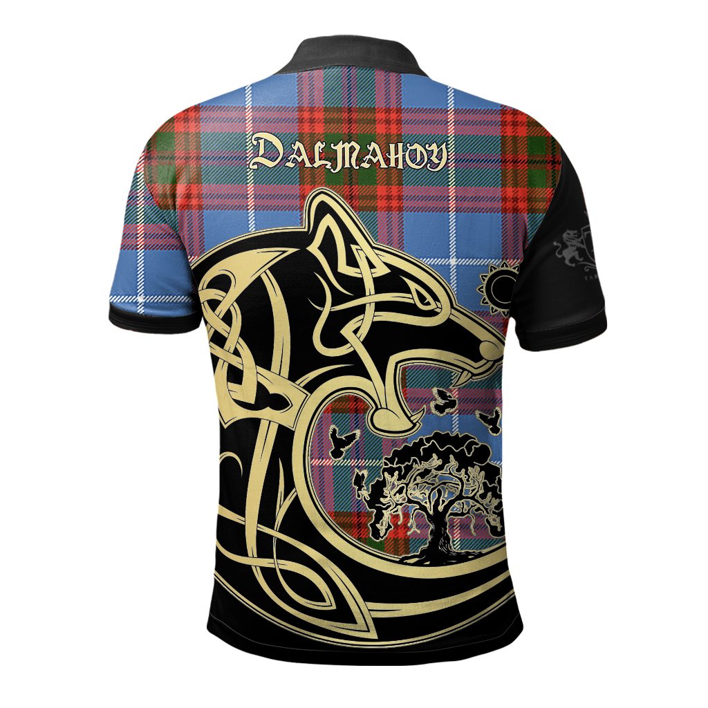 Dalmahoy Tartan Polo Shirt Viking Wolf