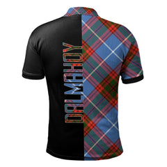 Dalmahoy Tartan Polo Shirt Half of Me - Cross Style