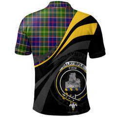 Dalrymple Tartan Polo Shirt - Royal Coat Of Arms Style