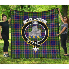 Dalrymple Tartan Crest Quilt