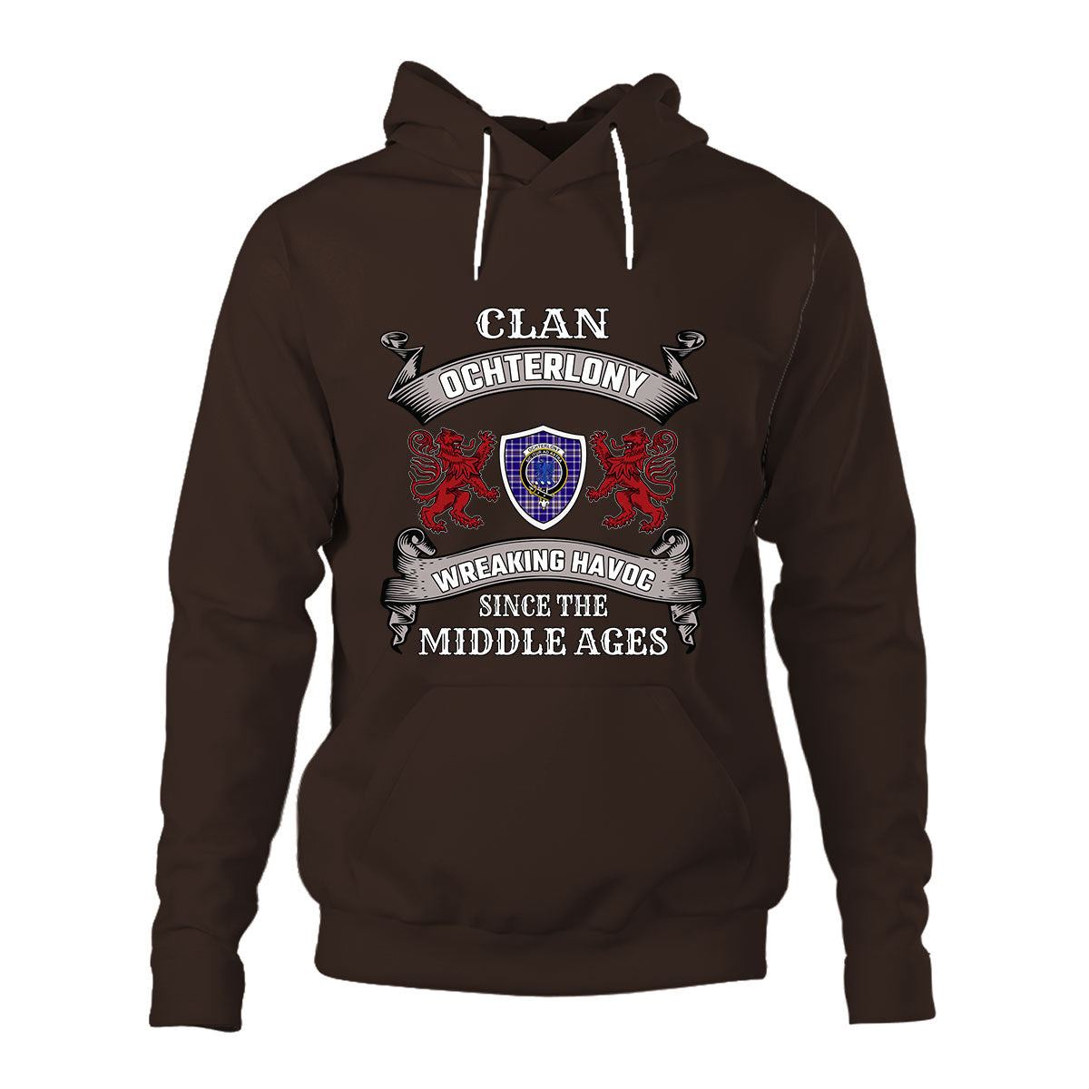 Ochterlony Family Tartan - 2D Unisex Hoodie