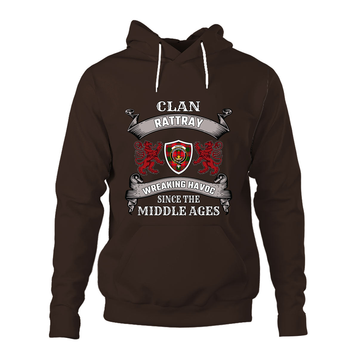 Rattray Family Tartan - 2D Unisex Hoodie