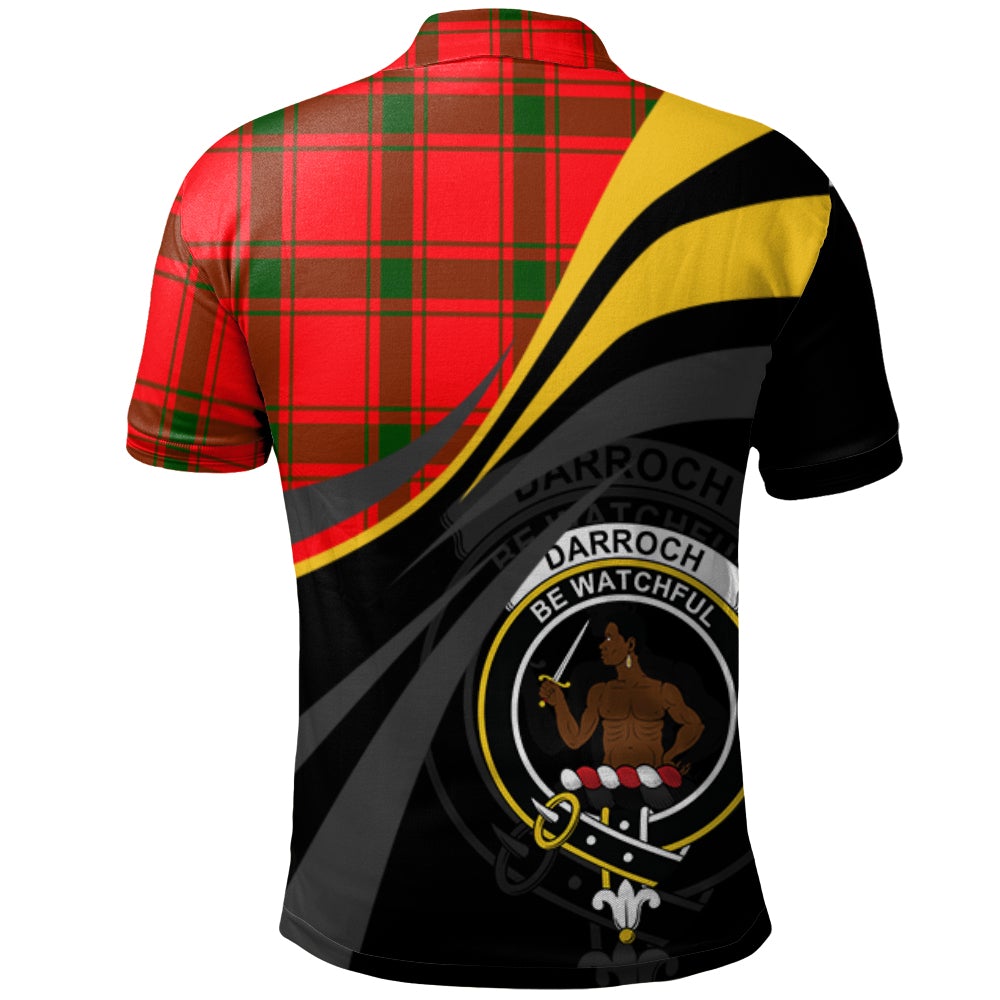 Darroch Tartan Polo Shirt - Royal Coat Of Arms Style