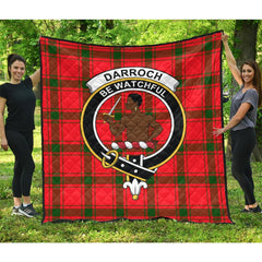 Darroch Tartan Crest Quilt